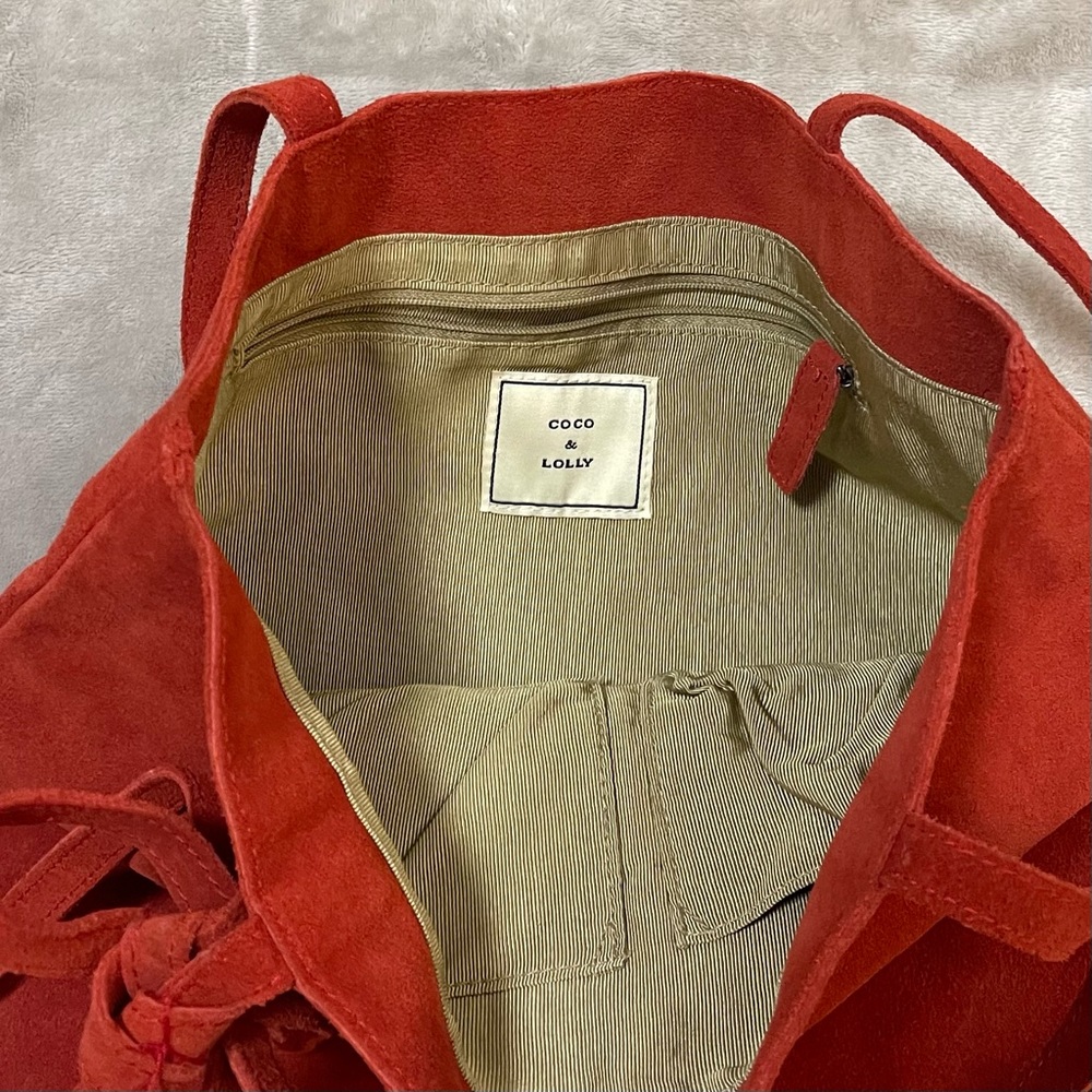 Coco& Lolly tote bag, Red - Picture 7 of 11